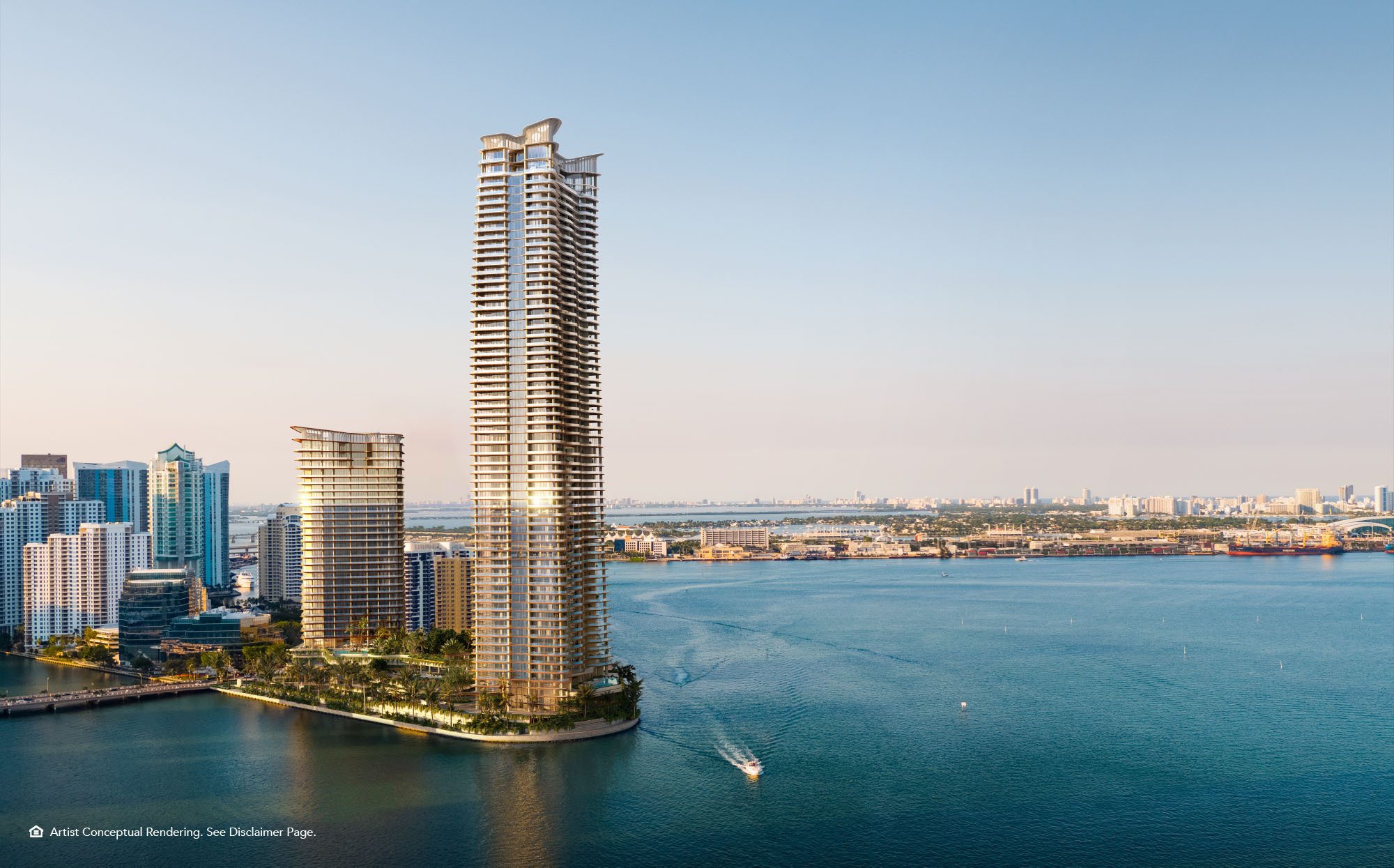 The Residences at Mandarin Oriental, Miami rendering