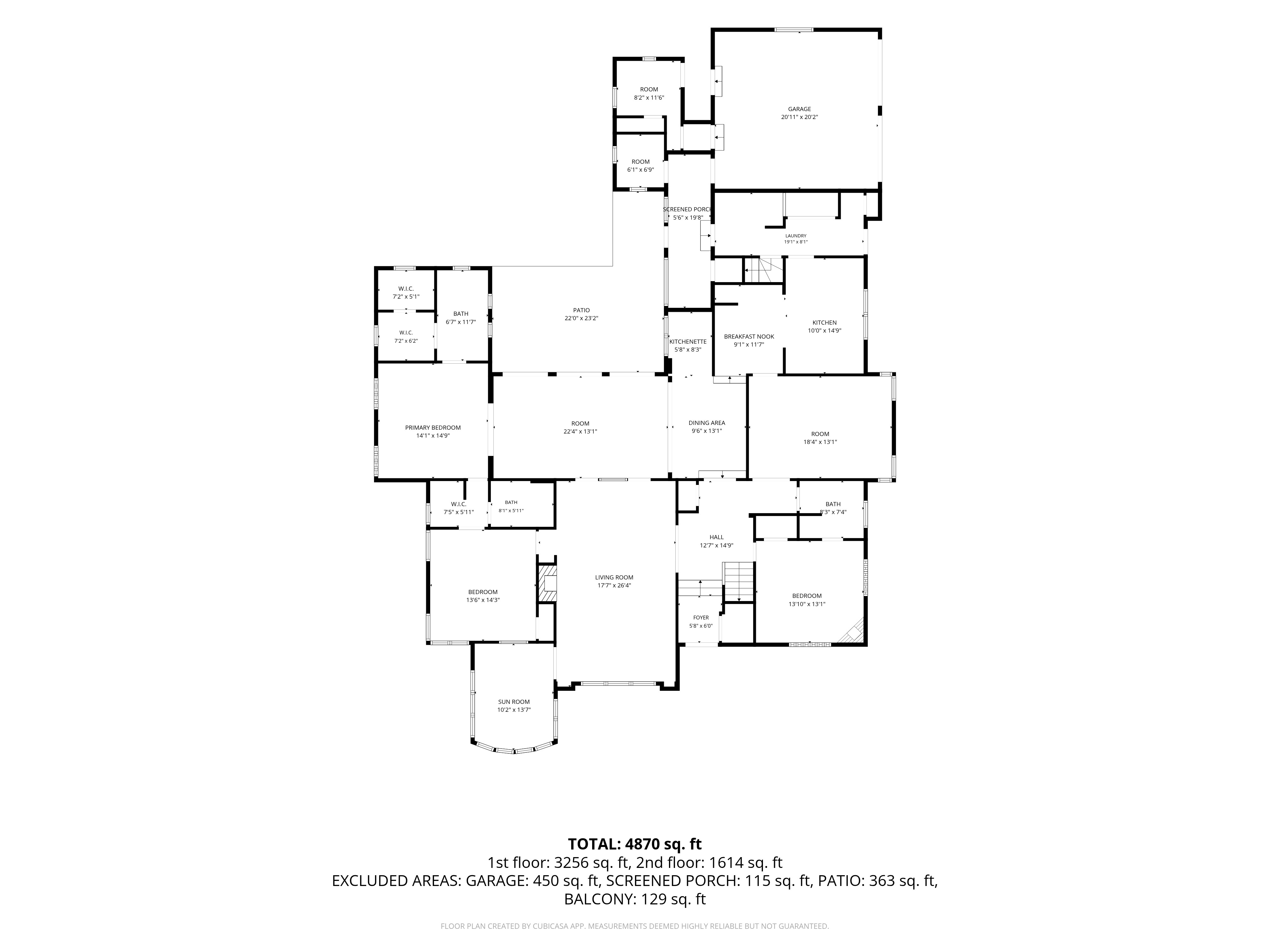 First floor plan for 5680 Pine Tree Drive, Miami Beach
