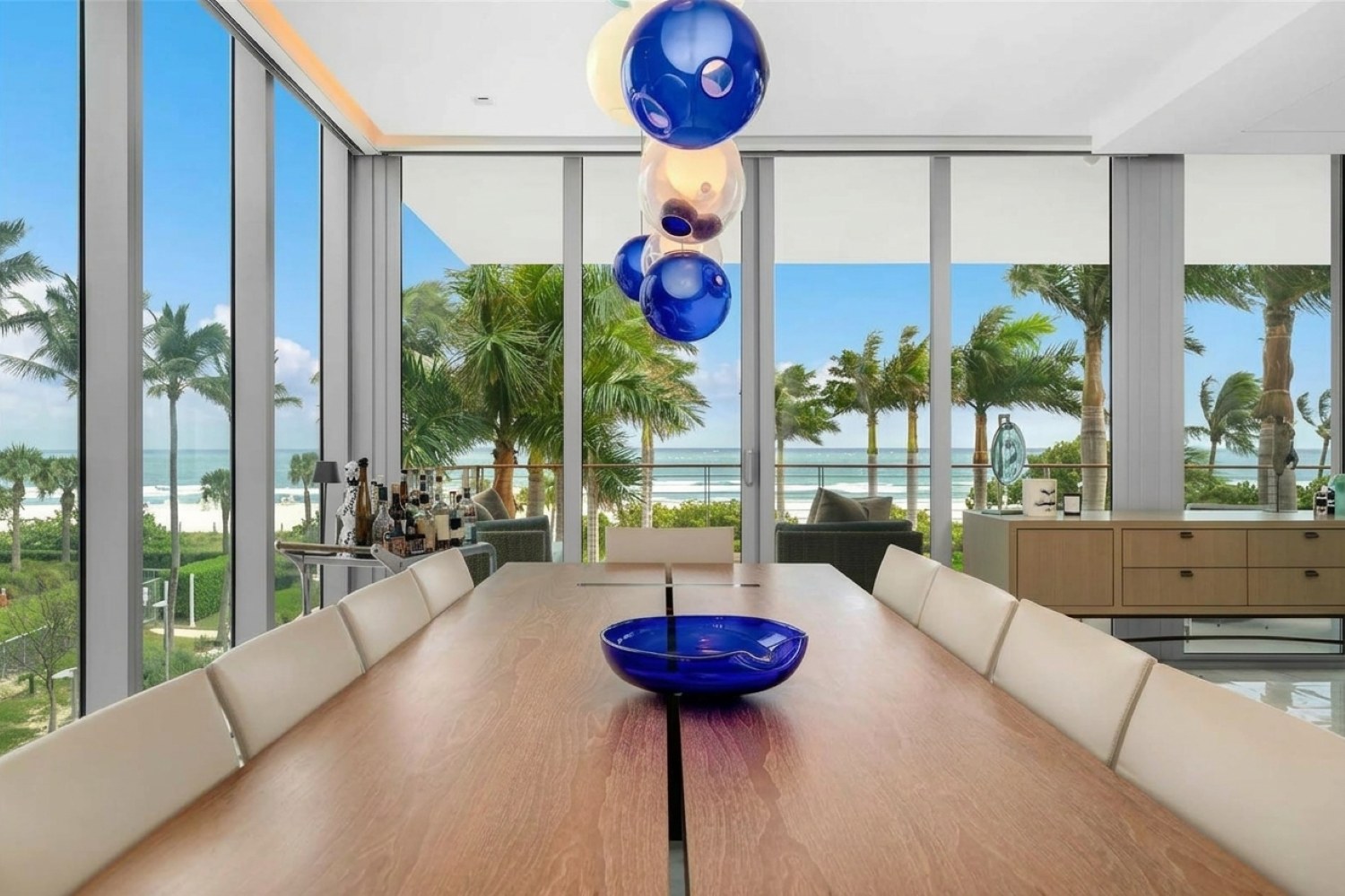Miami Beach interior with ocean view
