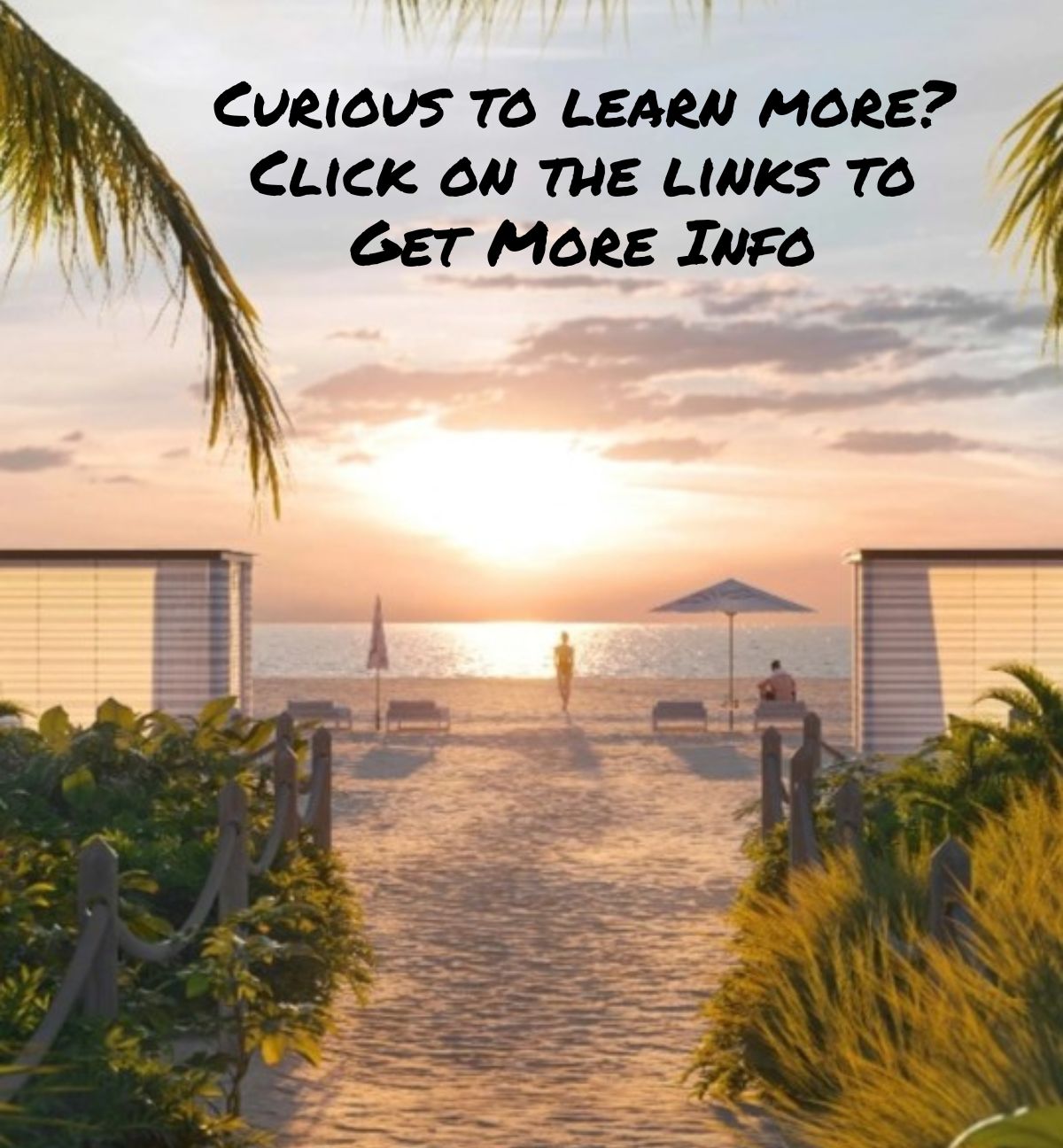 view of sunset at the beach