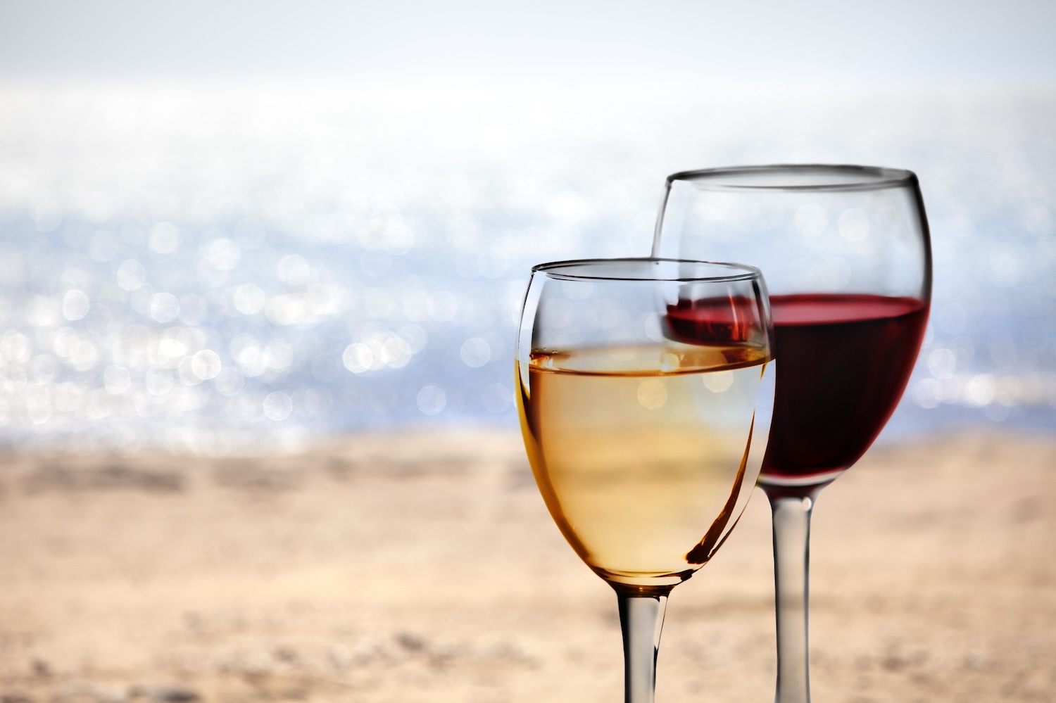 beach and wine